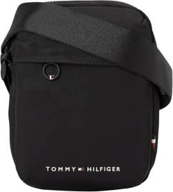 Tommy Hilfiger Herren Crossbody Bag Tasche Skyline Mini Reporter Mittelgroß, Schwarz (Black), Onesize von Tommy Hilfiger