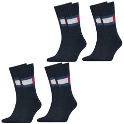 Tommy Hilfiger Herren Damen Socken TH FLAG Unisex Tennissocken - 2er 3er 4er Multipack von Tommy Hilfiger