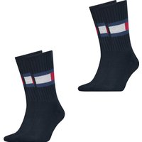 Tommy Hilfiger Herren Damen Socken TH FLAG Unisex Tennissocken - 2er 3er 4er Multipack von Tommy Hilfiger