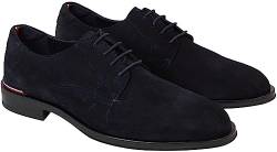 Tommy Hilfiger Herren Derby Schuh Core Suede Wildleder, Blau (Desert Sky), 44 von Tommy Hilfiger