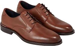 Tommy Hilfiger Herren Derby Schuh Core aus Leder, Braun (Winter Cognac), 40 von Tommy Hilfiger