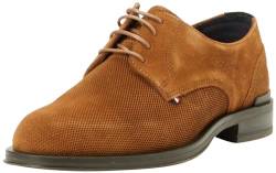 Tommy Hilfiger Herren Derby Schuh aus Wildleder, Braun (Coconut Grove), 40 von Tommy Hilfiger