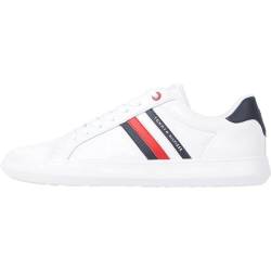 Tommy Hilfiger Herren Essential Leather FM0FM04921 Cupsole Sneaker, Weiß (White), 40 EU von Tommy Hilfiger