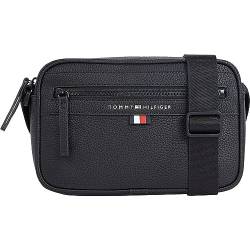 Tommy Hilfiger Herren Essential PU EW AM0AM12093 Reporter-Tasche, Schwarz (Black) von Tommy Hilfiger