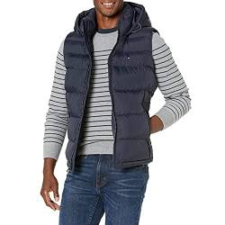 Tommy Hilfiger Herren Quilted Puffer Vest Weste, Midnight Hoody, XL von Tommy Hilfiger