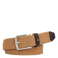 Tommy Hilfiger Herren Gürtel Denton Elastic Stoffgürtel, Braun (Countryside Khaki), 105 von Tommy Hilfiger