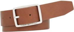 Tommy Hilfiger Herren Gürtel Jeans Buckle 3.5 Ledergürtel, Braun (Tan), 105 cm von Tommy Hilfiger