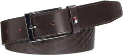 Tommy Hilfiger Herren Gürtel Layton 3,5 cm Ledergürtel, Braun (Testa Di Moro), 80 von Tommy Hilfiger