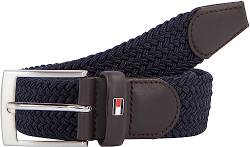 Tommy Hilfiger Herren Gürtel New Adan Belt 3.5 Stoffgürtel, Blau (Sky Captain), 80 von Tommy Hilfiger