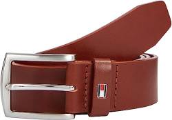 Tommy Hilfiger Herren Gürtel New Denton 3.5 Belt Ledergürtel, Braun (Dark Tan), 100 von Tommy Hilfiger