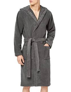 Tommy Hilfiger Herren Hooded Bathrobe 2S87905573 Bademäntel, Grau (Magnet), XS von Tommy Hilfiger