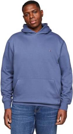 Tommy Hilfiger Herren Hoodie mit Kapuze Große Größen, Blau (Faded Indigo), 4XL von Tommy Hilfiger