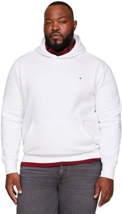 Tommy Hilfiger Herren Hoodie mit Kapuze Große Größen, Weiß (White), XXL von Tommy Hilfiger