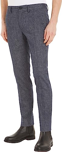 Tommy Hilfiger Herren Hose Bleecker Chino, Blau (Desert Sky), 29W / 36L von Tommy Hilfiger