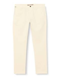 Tommy Hilfiger Herren Hose Bleecker Chino Slim Fit, Weiß (Calico), 32W/34L von Tommy Hilfiger