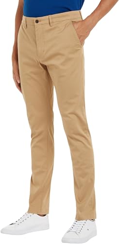 Tommy Hilfiger Herren Hose Bleecker Printed Structure Chino, Grün (Classic Khaki), 29W/29L von Tommy Hilfiger