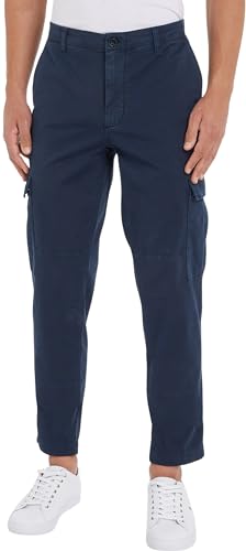 Tommy Hilfiger Herren Hose Chelsea Cargo Gabardine Gmd Cargohose, Blau (Desert Sky), 28W / 32L von Tommy Hilfiger