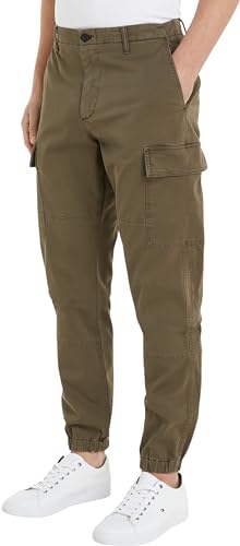 Tommy Hilfiger Herren Hose Chelsea Cargo Gabardine Gmd Cargohose, Grün (Army Green), 31W / 34L von Tommy Hilfiger