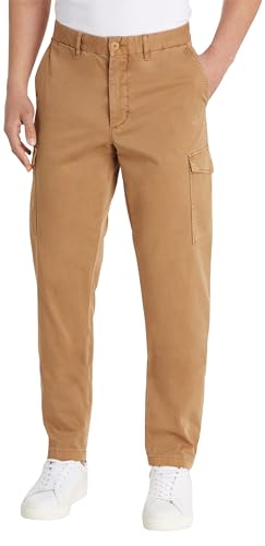 Tommy Hilfiger Herren Hose Chelsea Cargo Satin Cargohose, Braun (Countryside Khaki), 32W / 32L von Tommy Hilfiger