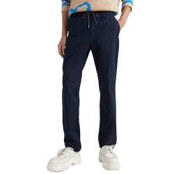 Tommy Hilfiger Herren Hose Chelsea Poplin Papertouch Stoffhose, Blau (Desert Sky), 34W / 32L von Tommy Hilfiger