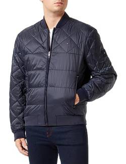 Tommy Hilfiger Herren Jacke Packable Recycled Bomber Übergangsjacke, Blau (Desert Sky), XXL von Tommy Hilfiger