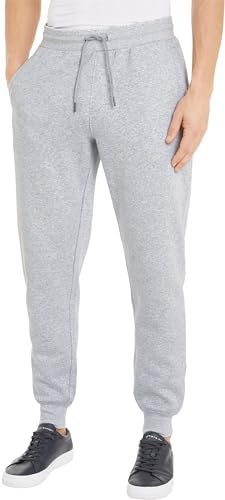 Tommy Hilfiger Herren Jogginghose Flag Logo Sweatpants, Grau (Light Grey Heather), L von Tommy Hilfiger