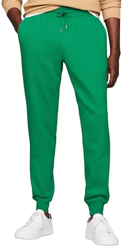 Tommy Hilfiger Herren Jogginghose Flag Logo Sweatpants, Grün (Olympic Green), S von Tommy Hilfiger