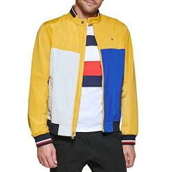 Tommy Hilfiger Herren Leichte Varsity Rippstrick-Bomberjacke Shell-Jacke, Marineblau, XXL von Tommy Hilfiger