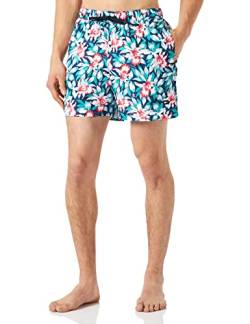 Tommy Hilfiger Herren Medium Drawstring Print Badehose, Hil Classic Tropic Print, M EU von Tommy Hilfiger