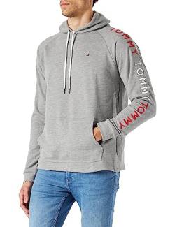 Tommy Hilfiger Herren Oh Hoodie Pyjamaoberteil, Medium Grey Heather, XL von Tommy Hilfiger