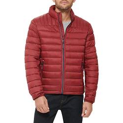 Tommy Hilfiger Herren Packbare Daunenjacke Daunenmantel für Oberbekleidung, Rot/Ausflug, einfarbig (Getaway Solids), XL von Tommy Hilfiger