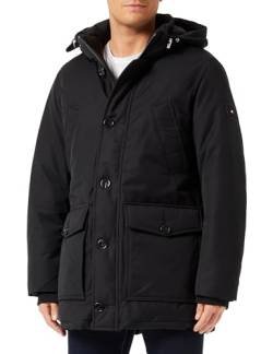 Tommy Hilfiger Herren Parka Non Fur Down Parka Winter, Schwarz (Black), XXL von Tommy Hilfiger