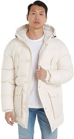 Tommy Hilfiger Herren Parka Winter, Beige (Weathered White), XXL von Tommy Hilfiger