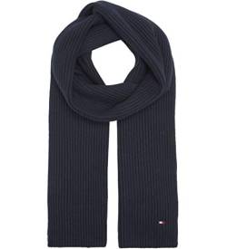 Tommy Hilfiger Herren Pima Cotton Scarf Winter-Schal, Blau, Einheitsgröße von Tommy Hilfiger