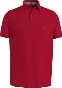 Tommy Hilfiger Herren Poloshirt Big&Tall (DE/NL/SE/PL, Alphanumerisch, XXL, Große Größen, Tall, Primary Red) von Tommy Hilfiger