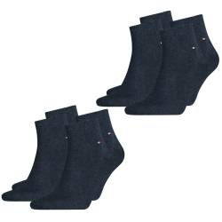 Tommy Hilfiger Herren Quarter Socken Flag - 4er 6er 8er Pack von Tommy Hilfiger