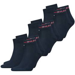 Tommy Hilfiger Herren Quarter Socken SUSTAINABLE STRIPE 4er, 6er, 8er Pack von Tommy Hilfiger