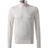 Tommy Hilfiger Herren Rollkragenpullover weiß unifarben von Tommy Hilfiger