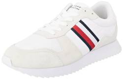 Tommy Hilfiger Herren Runner Sneaker Sportschuhe, Weiß (White), 42 EU von Tommy Hilfiger