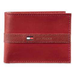 Tommy Hilfiger Herren SW-31tl22x062-rot Geldbörsen, Rot/Ausflug, einfarbig (Getaway Solids), Einheitsgröße von Tommy Hilfiger