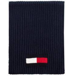 Tommy Hilfiger Herren Schal, Blau, UNIQUE von Tommy Hilfiger