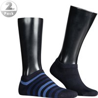 Tommy Hilfiger Herren Sneakersocken blau Baumwolle Gestreift von Tommy Hilfiger