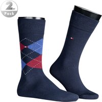 Tommy Hilfiger Herren Socken blau Baumwolle unifarben von Tommy Hilfiger