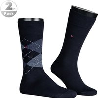 Tommy Hilfiger Herren Socken blau Baumwolle unifarben von Tommy Hilfiger