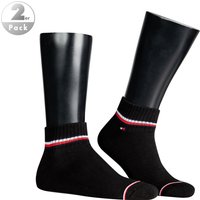 Tommy Hilfiger Herren Socken schwarz Baumwolle unifarben von Tommy Hilfiger