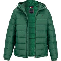 Tommy Hilfiger Herren Steppjacke grün Mikrofaser unifarben von Tommy Hilfiger