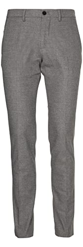 Tommy Hilfiger Herren Stoffhose Bleecker Fake Solid Wool Look mit Stretch, Grau (Iron Grey), 29W / 34L von Tommy Hilfiger