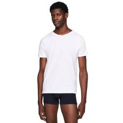 Tommy Hilfiger Herren Stretch VN Tee SS 3PACK UM0UM03137 Langarmhemd, Weiß (White/White/White), L von Tommy Hilfiger