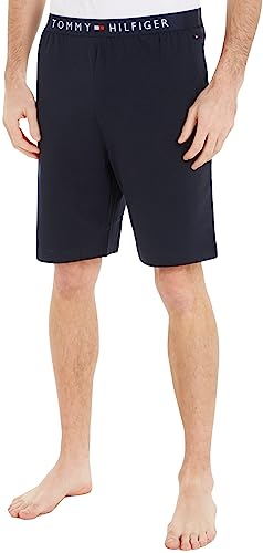 Tommy Hilfiger Herren Sweatshorts Jersey Short Kurz, Blau (Desert Sky), XL von Tommy Hilfiger