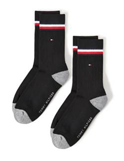 Tommy Hilfiger Herren Th Kids Iconic Sports 2p Socks, Schwarz, 39-42 EU von Tommy Hilfiger